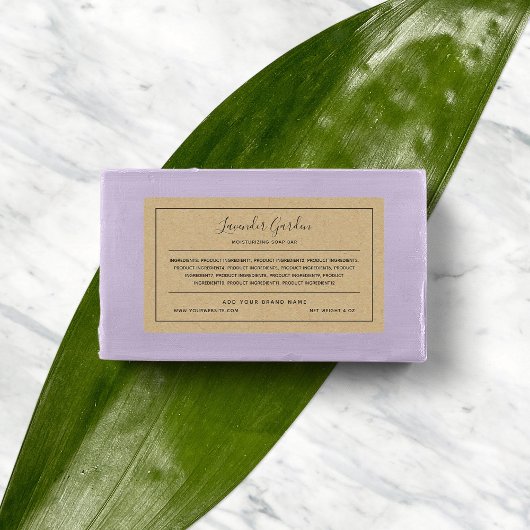 Étiquettes Ajouter Votre Marque Gris Bordure Ingrédients List