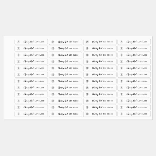 Étiquettes Ajouter votre script de logo et votre machine à éc (Feuille)