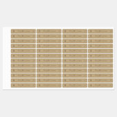 Étiquettes Ajoutez votre logo, produit Kraft à bordure gris f (Feuille)