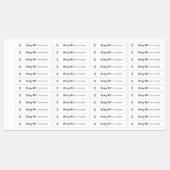 Étiquettes Ajoutez votre logo Script et machine à écrire (Feuille)