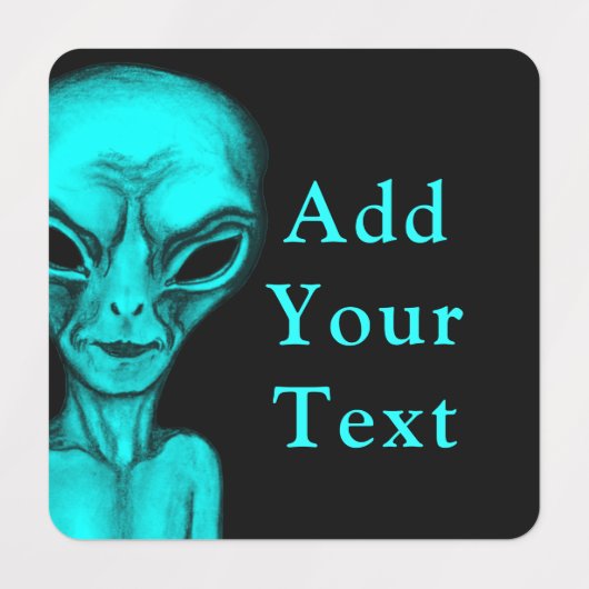 Étiquettes Alien (Design 2)