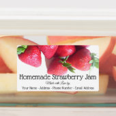 Étiquettes alimentaires - Cluster de fraises (Apposé)