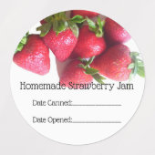 Étiquettes alimentaires - Cluster de fraises (Design 2)