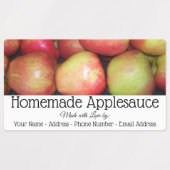 Étiquettes alimentaires - Crate de pommes (Design 2)