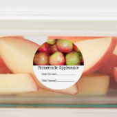 Étiquettes alimentaires - Crate de pommes (Apposé)
