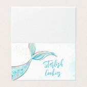 Étiquettes alimentaires du Parti de la sirène turq (Outside Unfolded)