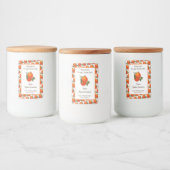 Étiquettes alimentaires Motifs Oranges Retro perso (Bouteilles)