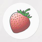 Étiquettes Alimentation à la fraise (Design 1)