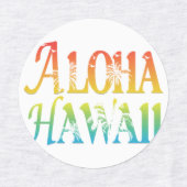 Étiquettes Aloha Hawaii (Design 2)