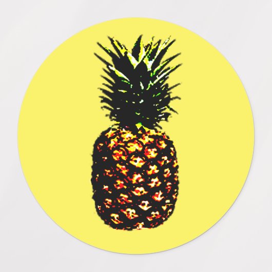 Étiquettes Ananas (Design 3)
