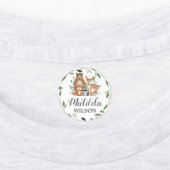 Étiquettes Animaux de la forêt Verdure Nom de l'école Vêtemen (Apposé)