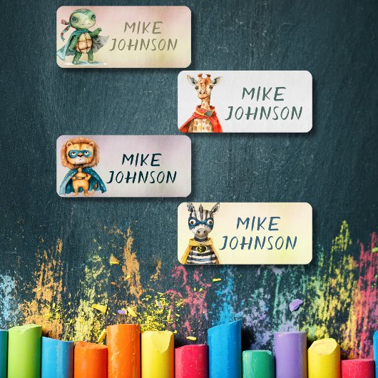 Étiquettes Animaux Héros imperméable vêtements pour enfants n