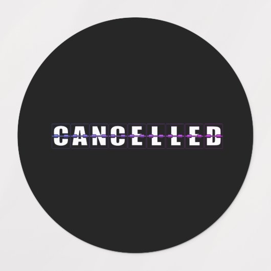 Étiquettes annulés (Design 2)