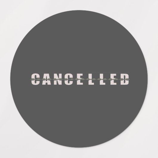 Étiquettes annulés (Design 1)