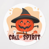 Étiquettes Appel de l'Esprit d'Halloween (Design 2)