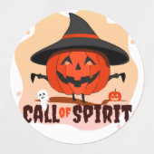 Étiquettes Appel de l'Esprit d'Halloween (Design 1)