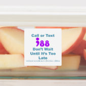 Étiquettes Appel ou texte 988 N'attendez pas (Apposé)