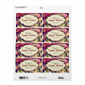Étiquettes Apple personnalisés pour la cuisson (Feuille entière)