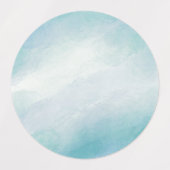 Étiquettes Aquarelle bleue (Design 1)