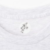 Étiquettes Aquarelle grise Fleur (Apposé)