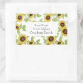 étiquettes 'Aquarelle & Motif de tournesol stylo' (Sac)