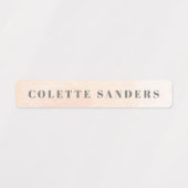 Étiquettes Aquarelle Rainbow Pastel Aquarelle Nom (Design 1)