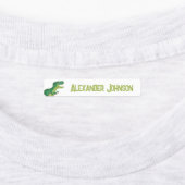 Étiquettes Aquarelle T-rex Dinosaure avec nom enfant personna (Apposé)