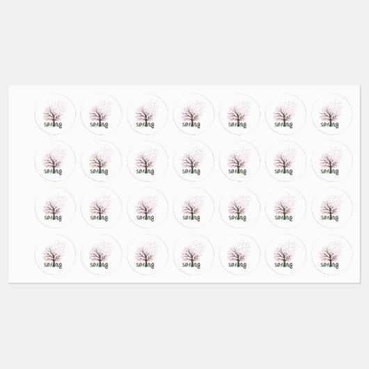 Étiquettes Arbre printanier (Feuille)