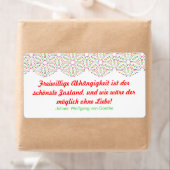 Étiquettes arc-en-ciel (En situation)