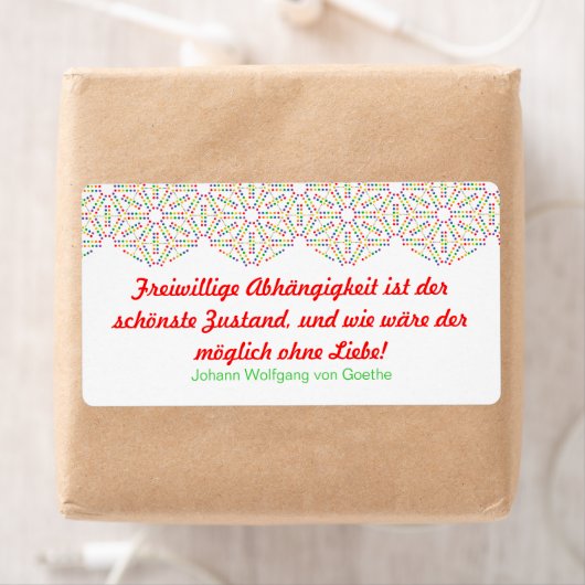 Étiquettes arc-en-ciel (En situation)