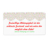 Étiquettes arc-en-ciel (Devant)