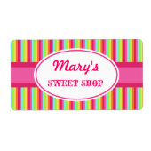 Étiquettes arc-en-ciel personnalisés (Devant)