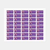 Étiquettes Arc-en-ciel Violet (Feuille)