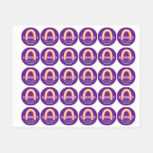 Étiquettes Arc-en-ciel Violet (Feuille)