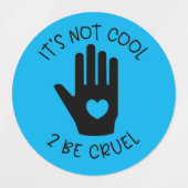 Étiquettes Arrêter l'intimidation (Design 2)