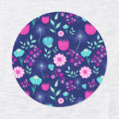 Étiquettes Arrière - plan à motif floral mignon (Design 1)