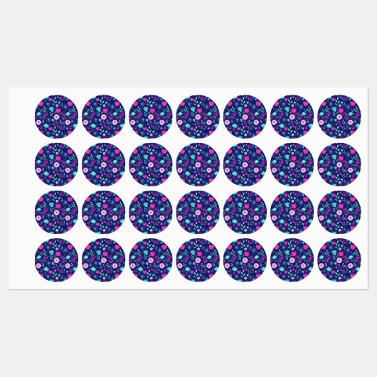 Étiquettes Arrière - plan à motif floral mignon (Feuille)