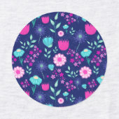 Étiquettes Arrière - plan à motif floral mignon (Design 2)