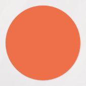 Étiquettes Arrière - plan orange vif (Design 2)