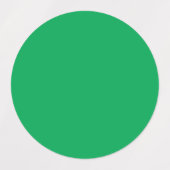 Étiquettes Arrière - plan vert solide (Design 1)