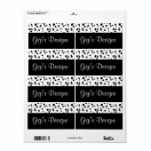 Étiquettes artisanaux dalmatiens (Feuille entière)