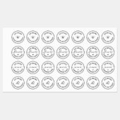 Étiquettes Artiste Artiste D'Entreprise Fer Rond Sur Logo (Feuille)