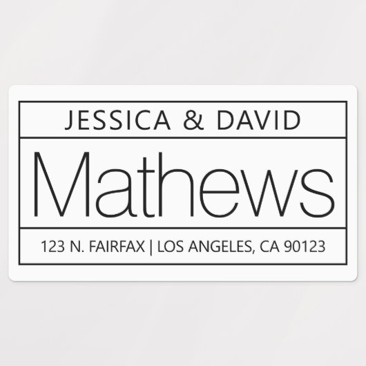 Étiquettes Aspect unique et créatif blanc et noir imperméable (Design 2)