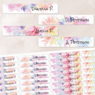 Étiquettes Attaque d'art aquarelle amusante jusqu'à 4 noms Im