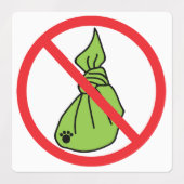 Étiquettes Aucun Carré de chien (Design 1)