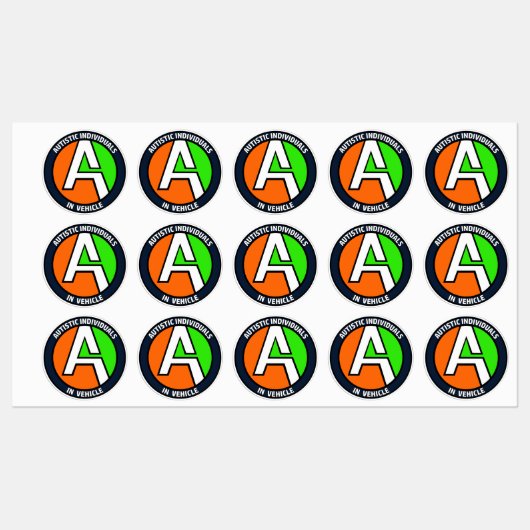 Étiquettes AUTEMS - Autocollants vinyles pour véhicules (Peti (Feuille)