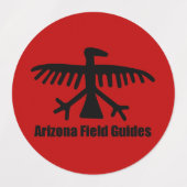 Étiquettes Autocollant imperméable des guides de terrain de l (Design 1)