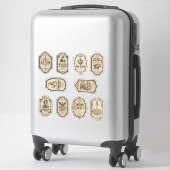 Étiquettes Autocollantes de Potions d'Apothicaire (Sur valise)