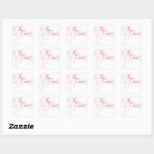 Étiquettes autocollantes Joyeux Noël Script de fêt (Feuille)