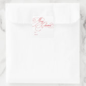 Étiquettes autocollantes Joyeux Noël Script de fêt (Sac)